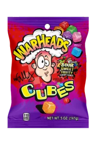 WARHEADS Cubes 5 oz. Peg Bag