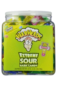 WARHEADS Extreme Sour Hard Candy 240ct Tub