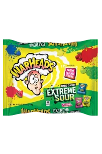 WARHEADS Extreme Sour Hard Candy 25 oz. Laydown Bag