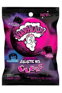 WARHEADS Galactic Cubes 4.5 oz. Peg Bag