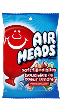 Airheads Soft Filled Bites 170gr 12ct Open Stock