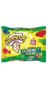 WARHEADS Extreme Sour Hard Candy 25 oz. Laydown Bag